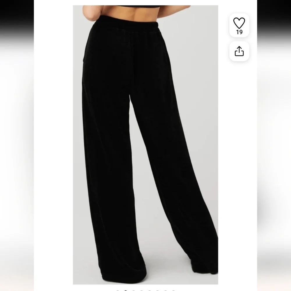 Alo Yoga Chenille High-Waist Wide Leg Chalet Pant